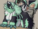 2025 4:3 american_opossum anal anal_penetration anthro areola arm_tuft barbell_piercing big_breasts big_claws big_hair black_body black_fur black_markings blush bodily_fluids breasts breath cheek_tuft claw_fingers claws close-up cracked_wall cracks death_by_snu_snu digital_drawing_(artwork) digital_media_(artwork) dominant dominant_female duo ear_piercing ear_ring elbow_tuft english_text excessive_genital_fluids excessive_precum facial_tuft fangs female fluffy frigrin_(ryshokka_syre) fur fur_markings furniture genital_fluids genitals glistening glistening_body glistening_breasts glistening_claws glistening_hair glistening_horn gradient_eyes green_areola green_body green_claws green_eyes green_fur green_hair green_horn green_nipples green_tongue grey_body grey_fur hair half-closed_eyes hands_on_table head_tuft hi_res horn hybrid larger_female leg_tuft looking_at_another looking_at_partner looking_back looking_back_at_another looking_back_at_partner looking_down looking_pleasured male male/female mammal markings marsupial motion_lines multicolored_body multicolored_fur narrowed_eyes neck_tuft nipple_piercing nipples onomatopoeia open_mouth panting penetration penile penile_penetration penis penis_in_ass piercing pink_tongue pinned pinned_by_butt pinned_to_wall plap plap_(sound) precum precum_on_penis razknit red_eyes ring_piercing ryshokka_syre sex shaded shoulder_tuft signature size_difference smaller_male soft_shading sound_effects table tail tail_tuft teeth text thick_thighs thigh_tuft throbbing throbbing_penis tongue tongue_out tuft white_body white_fur wickerbeast wide_hips yellow_sclera