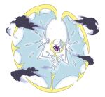  absurdres alternate_form animal_focus artist_request closed_mouth cloud dark_clouds fangs full_body glowing highres lunala lunala_(full_moon) no_humans official_art pokemon pokemon_(creature) pokemon_focus pokemon_sm skin_fangs solo third-party_source third_eye transparent_background 