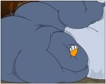 ambiguous_gender animal_crossing anthro arm_rolls back_rolls belly belly_rolls big_belly border dizzy_(animal_crossing) elephant elephantid expansion feet grey_body grey_markings hi_res huge_belly huge_thighs hyper hyper_belly hyper_thighs jouigidragon leg_rolls male_(lore) mammal markings morbidly_obese morbidly_obese_anthro motion_lines nintendo nude obese obese_anthro orange_markings overweight overweight_anthro proboscidean sitting solo tail thick_thighs watermark weight_gain white_border