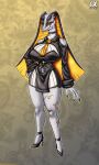 2025 absurd_res anthro big_breasts breasts choker clothed clothing curvy_figure digital_media_(artwork) female footwear forked_tongue grey_body grey_scales hi_res high_heels huge_breasts if_hell_had_a_taste jewelry meniphesia_sagiphe necklace non-mammal_breasts reptile scales scalie shoes snake snake_hood solo thick_thighs tongue tongue_out ventral_scales viroveteruscy voluptuous