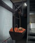 ambiguous_gender crowbar detailed_background eriada1992_(artist) feral food fruit half-life headcrab not_furry plant pumpkin solo tools valve