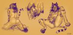 absurd_res andromorph anthro anus big_clitoris bodily_fluids butt claws clitoris domestic_cat felid feline felis genital_fluids genitals hair hi_res intersex jollyjersey long_hair male mammal masturbation pawpads paws presenting presenting_hindquarters presenting_vulva pubes simple_background solo spread_legs spreading traditional_media_(artwork) trans_(lore) trans_man_(lore) vaginal_fluids vulva wet