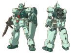  assault_rifle back battery beam_rifle blue_visor char&#039;s_counterattack commentary_request comparison concept_art derivative_work earth_federation energy_gun gun gundam holding holding_weapon jegan machinery magazine_(weapon) mecha mecha_focus missile_pod mobile_suit multiple_views no_humans original radio_antenna redesign rifle robot roundel science_fiction scope shield tessaku_ro thrusters vernier_thrusters weapon 