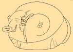 2024 3_fingers anthro belly big_belly bodily_fluids bottomwear chest_tuft clothing confusion dialogue digital_drawing_(artwork) digital_media_(artwork) ellipsis english_description english_text fingers freckled_face freckles fur huge_belly immobile inflation lagomorph lidded_eyes line_art long_ears male male_anthro mammal mario_plus_rabbids_sparks_of_hope mothstache nervous nervous_sweat nintendo noseless pants rabbid raving_rabbids rayman_(series) round_body shirtless_anthro shirtless_male simple_background solo speech_bubble sweat t.s._woodrow teeth text thin_eyebrows tooth_gap torn_bottomwear torn_clothing torn_pants tuft ubisoft yellow_background yellow_body yellow_fur