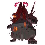  artist_request coalossal dynamax full_body gigantamax gigantamax_coalossal glowing glowing_eyes glowing_hot glowing_mouth no_humans official_art open_mouth outline pokemon pokemon_(creature) pokemon_focus pokemon_swsh red_clouds red_outline solo third-party_source transparent_background 