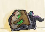 2012 anthro anthro_pred belly big_belly black_body black_fur blue_hair brown_body brown_fur colored eyes_closed fur green_body group guide_lines hair huge_belly hyper hyper_belly inside_stomach internal jeri_kleinlowe male male/male male_pred male_prey mammal mephitid mouse multiple_prey murid murine nude_pred nude_prey open_mouth purple_body purple_fur rodent same_size_vore scalie simple_background sitting skunk skunk_tail smile tongue vore white_body white_fur yellow_background