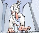 2012 ambiguous_species anthro balls big_penis blue_sky buckteeth city cityscape claws colored day erection eyewear facial_hair fur genitals glasses goatee grey_body grey_fur group guide_lines hand_on_hip imminent_death imminent_stomp jeri_kleinlowe low-angle_view macro macro_male male mammal micro micro_pov mouse_tail murid murine muscular muscular_male navel nipples nude_macro nude_male outside penis pink_body pink_penis pink_skin public public_nudity rat rat_tail rodent running sky smile stomping tail teeth wearing_glasses white_body white_fur