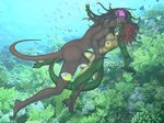  breasts diving female female_on_female gingerm lei&#039;lani lei&#039;lani_(leilani) lei'lani lei'lani_(leilani) lesbian lizard lying mammal mustelid nipples nude on_back otter reptile scalie sh&#039;sthress sh&#039;sthress_(gingerm) sh'sthress sh'sthress_(gingerm) swimming underwater water 