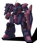  color_variation colored_lineart commentary_request derivative_work exposed_internal_machinery glowing glowing_eye gun gundam gundam_hathaway&#039;s_flash machine_gun machinery mecha mecha_focus messer_(mobile_suit) messer_emerelda_zubin_custom mobile_suit no_humans one-eyed radio_antenna red_eyes robot science_fiction shadow shield shoulder_spikes signature solo spikes tessaku_ro weapon white_background 