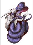 accessory anthro canid canine coiling coiling_around_neck coiling_around_torso duo female female/female fox fur furgonomics hi_res jewelry kissing kredri mammal necklace nude reptile scalie snake snake_hood tail tail_accessory tail_bracelet tail_jewelry