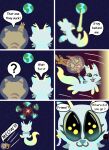 comic corruption_kitty dialogue domestic_cat duo earth explosion felid felidflora feline felis female female/female feral hi_res horn mammal planet space star wildcat_(felidflora)