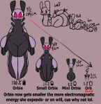 2025 alternate_form antennae_(anatomy) anthro armless arthropod arthropod_abdomen beady_eyes belly big_hands big_tail biped black_body bottom_heavy exoskeleton featureless_chest featureless_crotch featureless_feet feet female huge_hips huge_tail limbless lying lying_on_ground on_front on_ground orbie_(sodabug) purple_body red_eyes shelldrake short_stack size_transformation small_waist solo suggestive tail the_soda_bug thick_tail thick_thighs transformation wasp_waist wide_hips