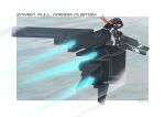 2025 aircraft black_body breasts digital_media_(artwork) english_text eyelashes f-117 f-117_nighthawk female flying hi_res holding_object holding_ranged_weapon holding_weapon living_aircraft living_machine living_vehicle looking_back machine orange_eyes ranged_weapon sat_v12 simple_background smile solo text vehicle weapon wings zamea_(sat_v12)