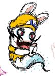 2022 aggie.io_(artwork) anthro balls black_eyelids black_facial_hair black_mustache buckteeth bwario clothing colored_sketch crossover digital_drawing_(artwork) digital_media_(artwork) english_description erection facial_hair featureless_arms full-length_portrait fur genitals hat headgear headwear lagomorph legless light lighting long_ears male male_anthro mammal mario_bros mario_plus_rabbids_kingdom_battle masturbation mustache nikumeats nintendo open_mouth open_smile penis pink_tongue portrait rabbid raving_rabbids rayman_(series) red_eyes shirt simple_background sketch smile solo tan_inner_ear teeth tongue tongue_out topwear ubisoft white_background white_balls white_body white_fur white_penis yellow_clothing yellow_hat yellow_headwear yellow_shirt yellow_topwear
