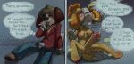 animal_crossing anthro balls belt blush bodily_fluids bottomwear breasts breath briefs brother_(lore) brother_and_sister_(lore) brown_body brown_fur bulge canid canine canis circumcised clothed clothing cum dialogue digby_(animal_crossing) domestic_dog duo embarrassed fornicata freckled_face freckles fur genital_fluids genitals gynomorph hi_res incest_(lore) intersex isabelle_(animal_crossing) jacket male mammal multicolored_body multicolored_fur musk necktie nintendo nipples nude panties panting pants pawpads penis profanity pubes shameless shih_tzu shirt sibling_(lore) sister_(lore) sniffing sniffing_clothes speech_bubble sweat text thought_bubble topwear toy_dog two_tone_body two_tone_fur underwear underwear_on_face underwear_on_head underwear_sniffing wingding_eyes yellow_body yellow_fur