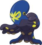  artist_request blue_sclera bright_pupils colored_sclera full_body grapploct no_humans official_art pokemon pokemon_(creature) pokemon_focus pokemon_swsh purple_eyes solo tentacles third-party_source transparent_background v-shaped_eyes white_pupils 