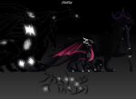 11:8 2025 activision bracelet claws comic corrupt_cynder cover cover_art cover_page cynder digital_drawing_(artwork) digital_media_(artwork) dragon female feral glowing group hi_res horn jewelry monster multi_horn mythological_creature mythological_scalie mythology necklace scalie shadow_creature size_difference spyro_the_dragon staff tail title wings zilonking