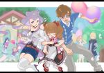  &gt;_&lt; 2boys 5girls ^_^ aisaki_emiru aisaki_masato apron argyle_clothes argyle_pantyhose argyle_sweater balloon bare_shoulders belt belt_buckle black-framed_eyewear black_choker black_dress black_shirt black_shoes blonde_hair blue_jacket blue_shirt blue_skirt blue_sweater blunt_bangs border bow brother_and_sister brown_belt brown_eyes brown_hair buckle choker closed_eyes clothing_cutout collarbone collared_shirt cone_hair_bun cross-laced_shoes denim denim_skirt double_bun dress eyelashes floating_clothes floating_hair flower frilled_apron frilled_dress frilled_skirt frilled_sleeves frills glasses gold_buckle grey_hair grey_pants hair_between_eyes hair_bow hair_bun hair_flower hair_ornament hair_tubes hairband hand_on_own_head hand_on_own_hip happy harryham_harry harryham_harry_(human) headband heart heart_print height_difference high_heels highres holding holding_sign holding_ticket hood hood_down hooded_jacket house hugtto!_precure jacket kagayaki_homare kneeling layered_shirt layered_sleeves letterboxed locked_arms long_hair long_sidelocks long_sleeves low_ponytail mary_janes medium_dress medium_hair miniskirt multiple_boys multiple_girls nono_hana open_clothes open_jacket open_mouth outside_border pants pantyhose parted_bangs petals pink_hair pink_headband pink_shoes ponytail precure purple_eyes purple_hair purple_shirt purple_shoes red_bow red_shoes ruru_amour shipu_(gassyumaron) shirt shirt_under_sweater shoes short_dress short_hair shoulder_cutout siblings sidelocks sign signature single_hair_tube skirt sleeve_cuffs sleeveless sleeveless_jacket smile sneakers surprised sweater t-shirt thighhighs three-quarter_sleeves ticket turtleneck turtleneck_shirt twintails very_long_hair waist_apron wavy_hair white_apron white_border white_flower white_pantyhose white_shirt white_thighhighs yakushiji_saaya yellow_hairband 