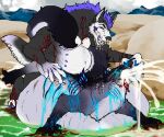 6:5 abdominal_bulge absurd_res anal_orgasm animal_genitalia animal_penis anthro anthro_on_feral anus balls beach bestiality bite bite_mark blitz_(weredemo) blood blood_from_mouth blood_in_mouth blood_in_water blood_on_face blood_on_hand blood_splatter bodily_fluids breasts canid canine canine_genitalia canine_penis canine_teeth canis cum cum_drip cum_in_ass cum_inflated_belly cum_inflation cum_inside cum_on_penis cumshot dex_(weredemo) doggystyle dripping duo duo_focus ejaculation feral feral_penetrating from_behind_position genital_fluids genitals gore group hands-free hi_res hybrid inflation inflation_fetish knot knotted_penis male male/male male_on_feral male_penetrating mammal monster multi_breast multi_nipple mythological_canine mythological_creature mythology nipples orgasm penetration penis questionable_consent scratches sex teratophilia werecanid werecanine werecreature werewolf wolf yonnixart