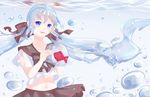  bad_id bad_pixiv_id blue_eyes bottle_miku fish hatsune_miku highres liquid_hair long_hair moying_(lolifs) school_uniform serafuku smile solo twintails underwater very_long_hair vocaloid water wet wet_clothes 