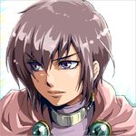  cape earrings expressionless grey_hair jewelry leon_magnus lowres male_focus purple_eyes solo tales_of_(series) tales_of_destiny zill_(lisalisa1983) 