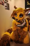  canine fursuit minecraft real tagme video_games yellow 