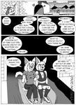  &lt;3 anthro blush cat clothing collar comic couple cross-dressing crossdressing dark dialog ear_piercing embarrased embarrassed english_text feline female group kissing male mammal monochrome outside piercing public risky sex straight text tunnel_of_love tydrian 