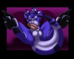  abstract_background anthro anus balls big_balls big_claws big_feet black_claws black_nose black_pawpads bloo blue_eyes blue_fur chest_tuft claws digitigrade erection foot_focus fur half-erect hands_behind_head hindpaw humanoid_penis inviting kangaroo legs_up looking_at_viewer lying male mammal marsupial multicolor_fur naughty_face nude on_back one_eye_closed paws penis pillow pose presenting soles solo spread_legs spreading tail_between_legs thick_thighs toes tuft two_tone_fur white_fur wink 