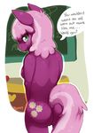  anthrofied breasts butt cheerilee_(mlp) crying cutie_mark dialog equine female friendship_is_magic green_eyes hair horse jennyfc92 lonely looking_back mammal my_little_pony pink_hair pony sad side_boob solo text 