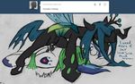  black_penis blue_eyes blue_hair changeling cowgirl_position crown cum cum_in_pussy cum_inside cutie_mark duo female feral forced friendship_is_magic green_eyes green_hair hair horn horsecock male my_little_pony nymph on_top penis pussy pussy_juice queen_chrysalis_(mlp) rape sex shining_armor_(mlp) straddling straight vaginal wingbonermaker wings 