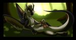  dragon erection furred_dragon horn looking_at_viewer lying male masturbation nude on_back penis red_eyes scalie solo unusual_penis wings 