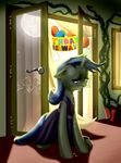  balloons birthday blonde_hair blue_eyes blue_hair clothing crying dress english_text equine female feral friendship_is_magic hair horn horse mammal moon my_little_pony mykegreywolf party pony reflection tears text unicorn 