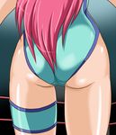  ass ass_focus back blue_leotard close-up legband leotard long_hair mighty_yukiko pink_hair taroimo_(00120014) wrestle_angels wrestle_angels_survivor wrestling_outfit wrestling_ring 