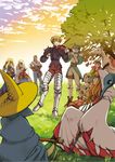  agrias_oaks black_mage black_mage_(fft) blonde_hair brown_eyes chemist_(fft) chocobo final_fantasy final_fantasy_tactics knight_(fft) mustadio_bunansa ramza_beoulve square_enix white_mage white_mage_(fft) 