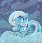  blue_eyes blush cloud equine female feral friendship_is_magic hair hiu horse klshica kolshica mammal my_little_pony open_mouth pegasus pony snow snowdrop_(mlp) snowing solo two_tone_hair wings 