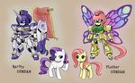  cutie_mark equine female feral fluttershy_(mlp) friendship_is_magic green_eyes gundam hair half-closed_eyes horn horse machine mammal mechanical my_little_pony pegasus pink_hair pony purple_hair rarity_(mlp) robot shepherd0821 shield smile sofa unicorn wings 