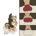  anal_penetration animal_genitalia balls canine canine_penis cum cum_in_ass cum_inside dog erection eyes_closed gay german_shepherd husky knot knotting male mammal nude penetration penis raised_tail sex tongue tongue_out zoophilic 