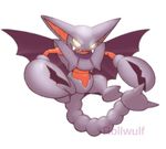  cape color gliscor glowing_eyes nintendo pincers plain_background pok&eacute;mon rollwulf sting teeth video_games 