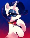  equine eyeshadow eyewear female feral fire_ruby friendship_is_magic fur glasses hair horn horse kohtek makeup mammal my_little_pony navel pony purple_hair rarity_(mlp) solo unicorn white_fur 