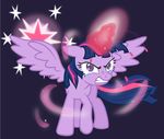  crying equine female feral friendship_is_magic glowing hair horn horse magic mammal mangaka-girl my_little_pony navel pink_hair pony purple_eyes purple_hair solo twilight_sparkle_(mlp) two_tone_hair winged_unicorn wings 