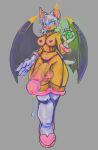 anthro bat big_penis bodily_fluids boots breasts clothing clothing_aside ear_piercing erection eyeshadow fangs female footwear fur furgonomics furry-specific_piercing garter_straps gem genital_fluids genitals gloves glowing_gem green_eyes handwear hi_res huge_penis legwear makeup mammal membrane_(anatomy) membranous_wings mibijuno pasties penis piercing precum rouge_the_bat sega shoes smile solo sonic_the_hedgehog_(series) tail tan_body teeth thigh_boots thigh_highs thong thong_aside underwear underwear_aside white_body white_fur wing_piercing wings