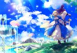  clouds fate/stay_night fate/zero futaba_hazuki petals saber sword water weapon zero_berserker 