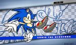 absurd_res blue_body blue_fur clothing english_text eulipotyphlan fake_screencap footwear fur gloves green_eyes handwear hedgehog hi_res male mammal on_model sega shoes smile sonic_the_hedgehog sonic_the_hedgehog_(series) text themartsmile ultimate_flash_sonic