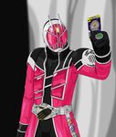  belt card fusion jewelry kamen_rider kamen_rider_dcd kamen_rider_decade kamen_rider_wizard kamen_rider_wizard_(series) male_focus mask redol ring solo 