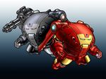  crossover gatling_gun gun iron_man kotower lost_planet male_focus marvel mecha no_humans power_armor ptx-40a science_fiction war_machine weapon 