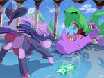  7nights cloud clouds dragon duo equine female feral friendship_is_magic hair hat horn horse little_witch_academia magic_user male mammal multi-colored_hair my_little_pony older open_mouth pink_hair pony purple_eyes purple_hair scalie sharp_teeth slit_pupils spike_(mlp) teeth twilight_sparkle_(mlp) two_tone_hair unicorn witch 