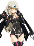  1girl artist_request cum elsword eve_(elsword) highres long_hair penis tora_(huuunnji) white_background yellow_eyes 