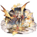  1girl absurdres argyle_clothes argyle_scarf arknights bell black_horns blonde_hair blue_scarf bow brown_pantyhose cape cardigan character_doll christmas christmas_present city city_lights cloud doll dragon dragon_girl dragon_horns dragon_tail dragon_wings fiery_tail fire flying footwear_bow full_body fur-trimmed_shoes fur_scarf gift gingerbread_man green_eyes green_ribbon hair_ornament hair_ribbon hat highres holding holding_staff holster horns knife_sheath large_tail long_sidelocks long_tail looking_at_viewer neck_ribbon official_alternate_costume official_art outdoors pantyhose pom_pom_(clothes) pom_pom_hair_ornament red_bow red_cape red_hat red_ribbon red_socks reed_the_flame_shadow_(glowing_flame_in_the_night)_(arknights) reindeer ribbed_socks ribbon river santa_claus scarf sheath sheathed shoes sidelocks sky sleigh smile snowman socks solo staff star_(sky) starry_sky starshadowmagician tail thigh_holster thigh_strap third-party_source transparent_background two-tone_hat two-tone_ribbon white_cardigan white_hat white_scarf white_shoes wings 