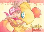  bad_pixiv_id bat_wings chocobo final_fantasy final_fantasy_xii flower gurdy moogle no_humans short_hair wings 