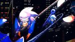  1boy assault_visor commentary english_commentary extendable_limbs flying full_body highres male_focus mecha_sonic_mki_(8-bit) outdoors robot smile sonic_(series) sonic_the_hedgehog_(classic) uug_naa 